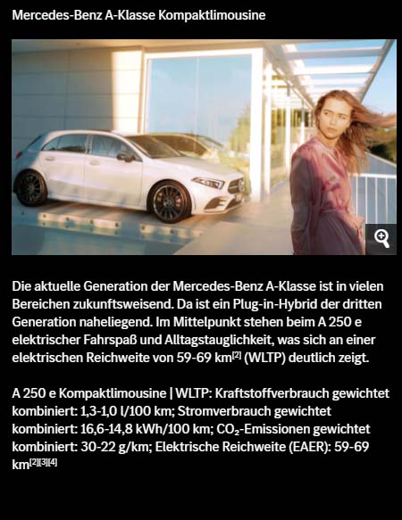 Auto Brinkmann A Klasse Kompaktlimousine