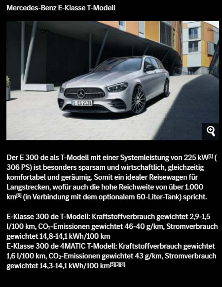 Auto Brinkmann E Klasse T Modell