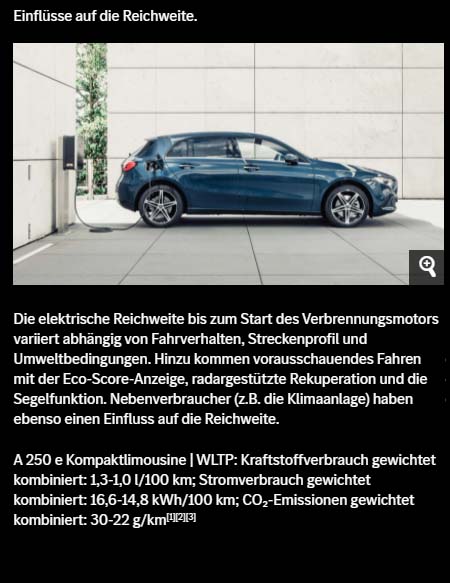Auto Brinkmann einflüsse auf die Rreichweite